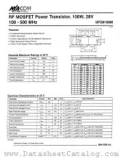 UF28100M datasheet pdf MA-Com