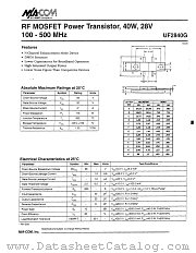 UF2840G datasheet pdf MA-Com