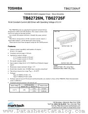 TB62726F datasheet pdf Marktech Optoelectronics