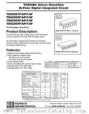 TD62001AF datasheet pdf Marktech Optoelectronics