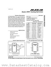 DG308ACJ datasheet pdf MAXIM - Dallas Semiconductor
