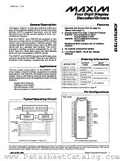 ICM7212AIPL datasheet pdf MAXIM - Dallas Semiconductor