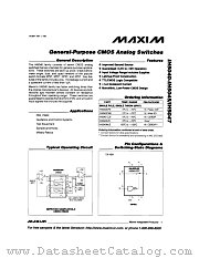 IH5047CJE datasheet pdf MAXIM - Dallas Semiconductor