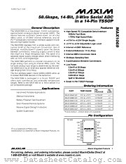 MAX1069AEUD datasheet pdf MAXIM - Dallas Semiconductor