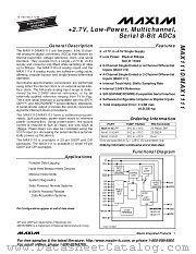 MAX1110CCP datasheet pdf MAXIM - Dallas Semiconductor