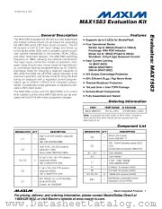 MAX1583YEVKIT datasheet pdf MAXIM - Dallas Semiconductor