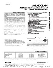 MAX1586AEVSYS datasheet pdf MAXIM - Dallas Semiconductor