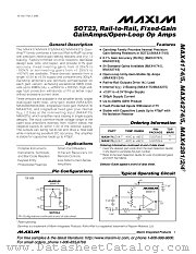 MAX4275ALESA datasheet pdf MAXIM - Dallas Semiconductor