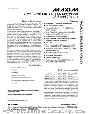 MAX6333UR24D3-T datasheet pdf MAXIM - Dallas Semiconductor