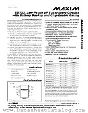 MAX6365LKA31-T datasheet pdf MAXIM - Dallas Semiconductor