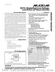 MAX6381XR44D2-T datasheet pdf MAXIM - Dallas Semiconductor