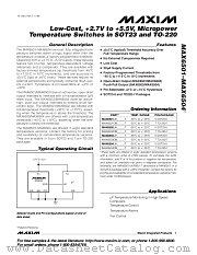 MAX6503UKN005-T datasheet pdf MAXIM - Dallas Semiconductor