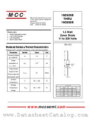 1N5943B datasheet pdf MCC