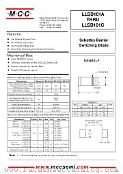 LLSD101B datasheet pdf MCC