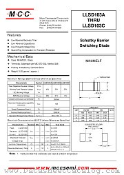 LLSD103B datasheet pdf MCC