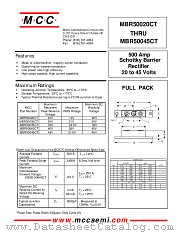 MBR50020CT datasheet pdf MCC