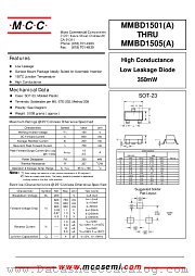 MMBD1504 datasheet pdf MCC