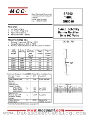 SR504 datasheet pdf MCC
