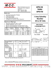 UPS120 datasheet pdf MCC