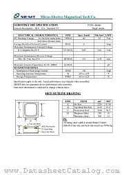 SB860 datasheet pdf MEMT Micro-Electro-Magnetical Tech Co.