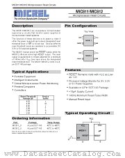 MIC812U datasheet pdf Micrel Semiconductor