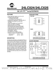 24LC025-_P datasheet pdf Microchip