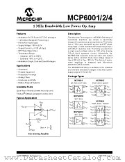 MCP6001UT-I_LO datasheet pdf Microchip