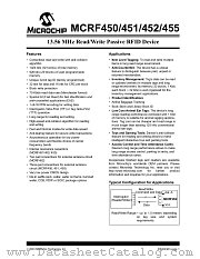 MCRF451_WFB datasheet pdf Microchip