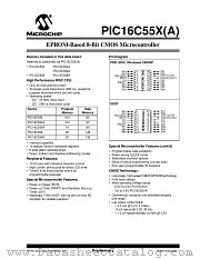PIC16C558AT-04I_P datasheet pdf Microchip