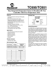 TC651ACVUATR datasheet pdf Microchip