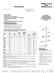 1N938B-1 datasheet pdf Microsemi