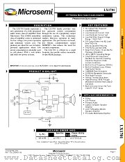 LX1701CLQTR datasheet pdf Microsemi