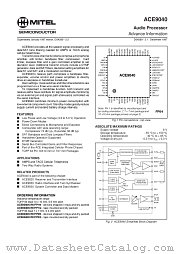 ACE9040FP1N datasheet pdf Mitel Semiconductor