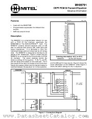 MH89791 datasheet pdf Mitel Semiconductor
