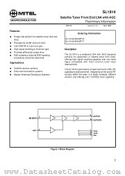 SL1914AMP1S datasheet pdf Mitel Semiconductor