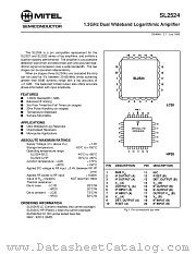 SL2524B datasheet pdf Mitel Semiconductor