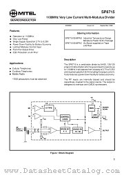 SP8715 datasheet pdf Mitel Semiconductor