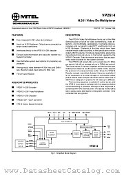 VP2614 datasheet pdf Mitel Semiconductor