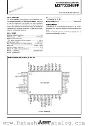M37733S4FP datasheet pdf Mitsubishi Electric Corporation