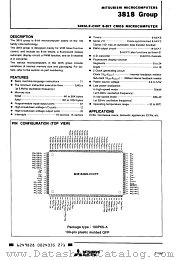 M38182M8-XXXFP datasheet pdf Mitsubishi Electric Corporation