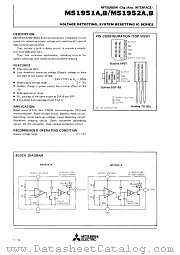 M51952BL datasheet pdf Mitsubishi Electric Corporation