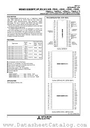 M5M51008BKR-15VLL-I datasheet pdf Mitsubishi Electric Corporation
