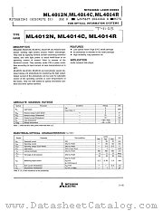 ML4014C datasheet pdf Mitsubishi Electric Corporation