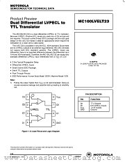 MC100LVELT23 datasheet pdf Motorola