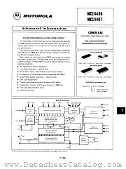 MC14406P datasheet pdf Motorola
