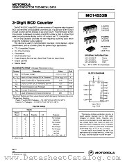 MC14553BCP datasheet pdf Motorola