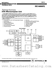 MC146805F2CS datasheet pdf Motorola
