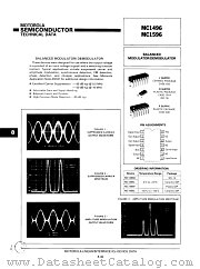 MC1596L datasheet pdf Motorola