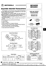 MC34051P datasheet pdf Motorola