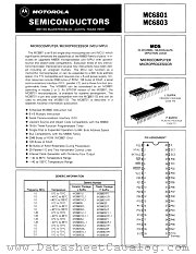 MC6803P1-1 datasheet pdf Motorola
